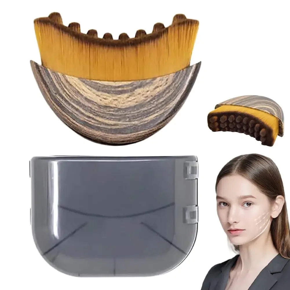 elvessa Sculpt Brush - Lymphatic Face Brush for Jawline Definition & Depuffing